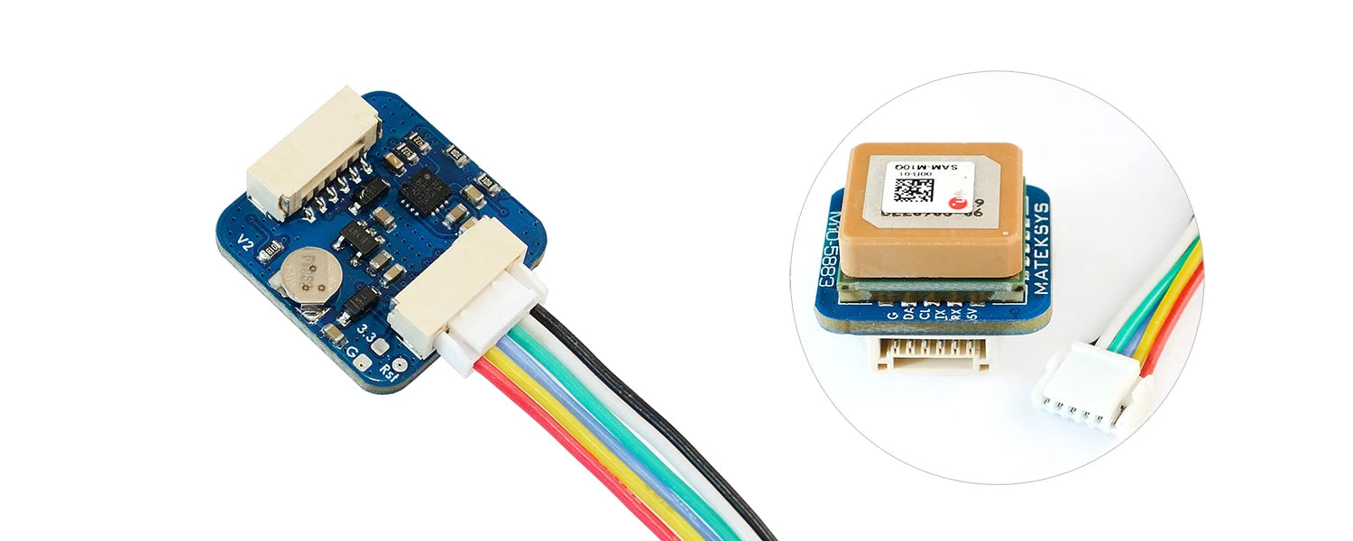 MATEK M10Q-5883 - Mateksys GPS, SAM-M10Q supports simultaneous reception of four GNSS (GPS, G