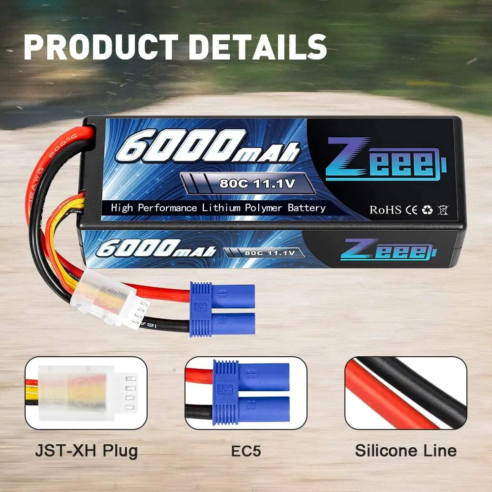 1/2Units Zeee 3S Lipo Battery, High Performance Lithiumn Polymer Battery RoHS (€ X GUUa