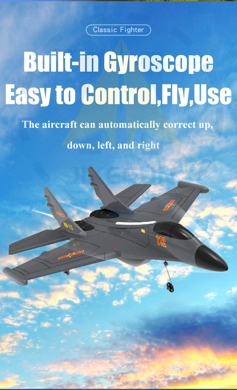Genuine Authorization J-11 1:50 RC Fighter Plane, Classic Fighter Built-in Gyroscope Easy to Control,Fly Use The aircraft can