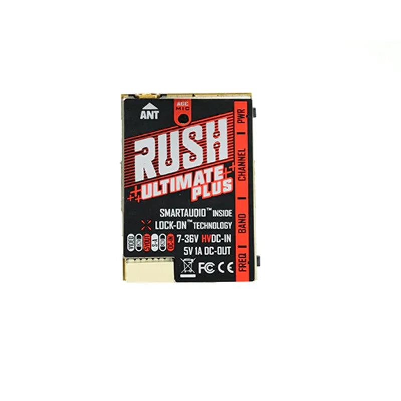 RUSH TANK Ultimate PLUS VTX - 5.8GHz 48CH 2-8s 800mW Video Transmitter w/ Smart Audio AGC MIC FPV Racing Drone 9 RUSH TANK Ultimate PLUS VTX, techwOoLOGY 3 7-36V HVOC-IN SVIA