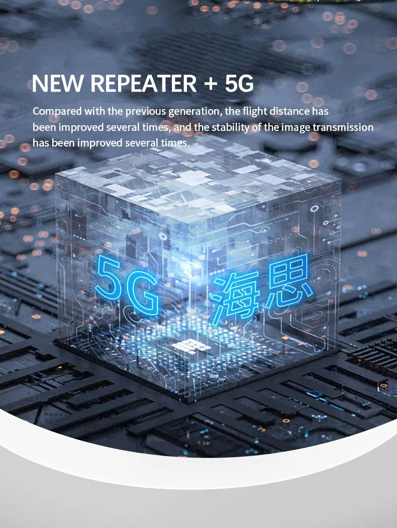 M10 Drone, NEW REPEATER 5G Compared with the previous generation, the flight distance has been