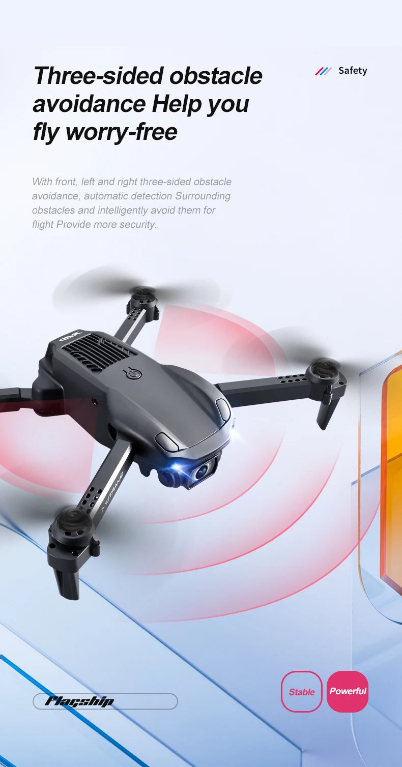 4DRC V22 Drone, three-sided obstacle safety avoidance you fly worry-free with front
