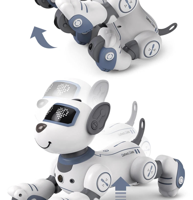Funny RC Robot Electronic Dog Stunt Dog, Stunt Function: Handstand rotation and flip action,Push-up exercises,C