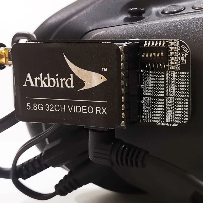 Arkbird Rth Arkbird 5.8G 32CH receptor transmissor de imagem para óculos de vídeo ...