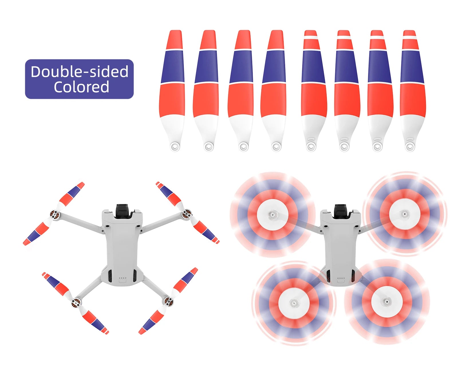 Sunnylife Propellers for DJI Mini 3 Pro MINI 4 PRO drone - Prop Accessories Less Lower Noise Reduction Quick Release Propeller 16 Sunnylife Propellers for DJI Mini 3 pro/mini 4 pro Drone 6030