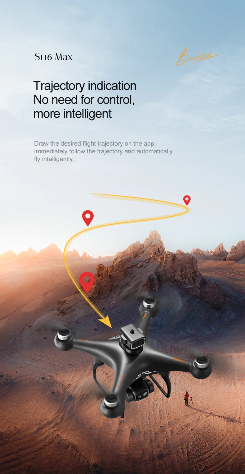 S116 MAX Drone, Autonomous drone navigates routes without pilot input.