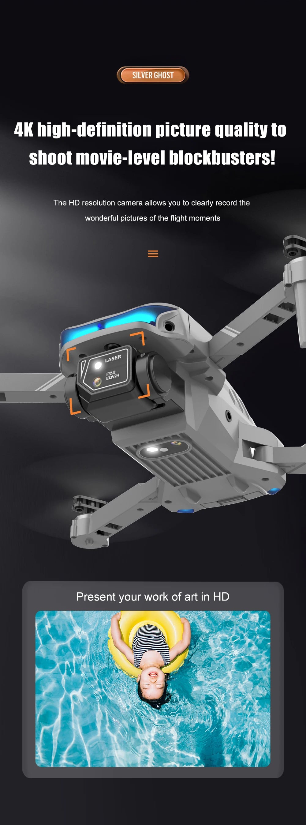 XT9 Mini Drone - 4K Double Camera FPV Drone Smart Obstacle Avoidance Drones Foldable Optical Flow RC Helicopter Toy 20 XT9 Mini Drone, silver ghost 4k high-definition picture quality to shoot movie