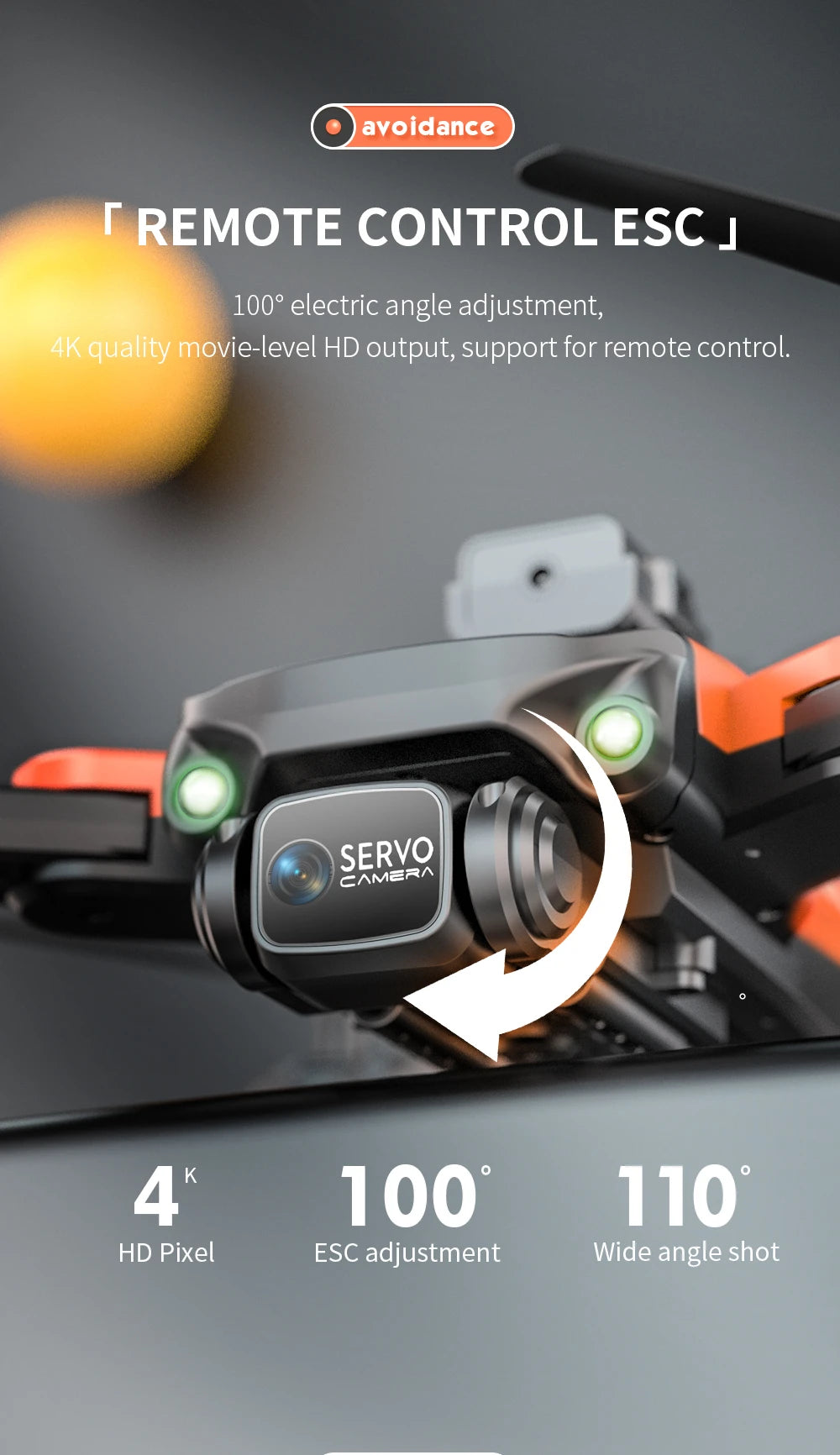 XS011 Drone - 4K RC Profesional HD Camera with Obstacle Avoidance Brushless Foldable Quadcopter Remote Helicopter Kids Toys 27 XS011 Drone, hd pixel esc adjustment wide angle shot servo