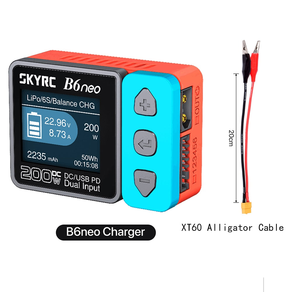 2023 SkyRC B6neo Smart Charger - DC 200W PD 80W Battery Balance Charger SK-100198