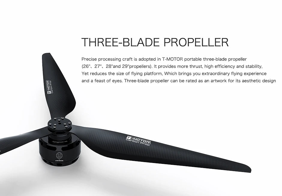 T-Motor G29*9.5" inch 3 blades drone propeller, T-MOTOR portable three-blade propeller (26" 27"_ 28"