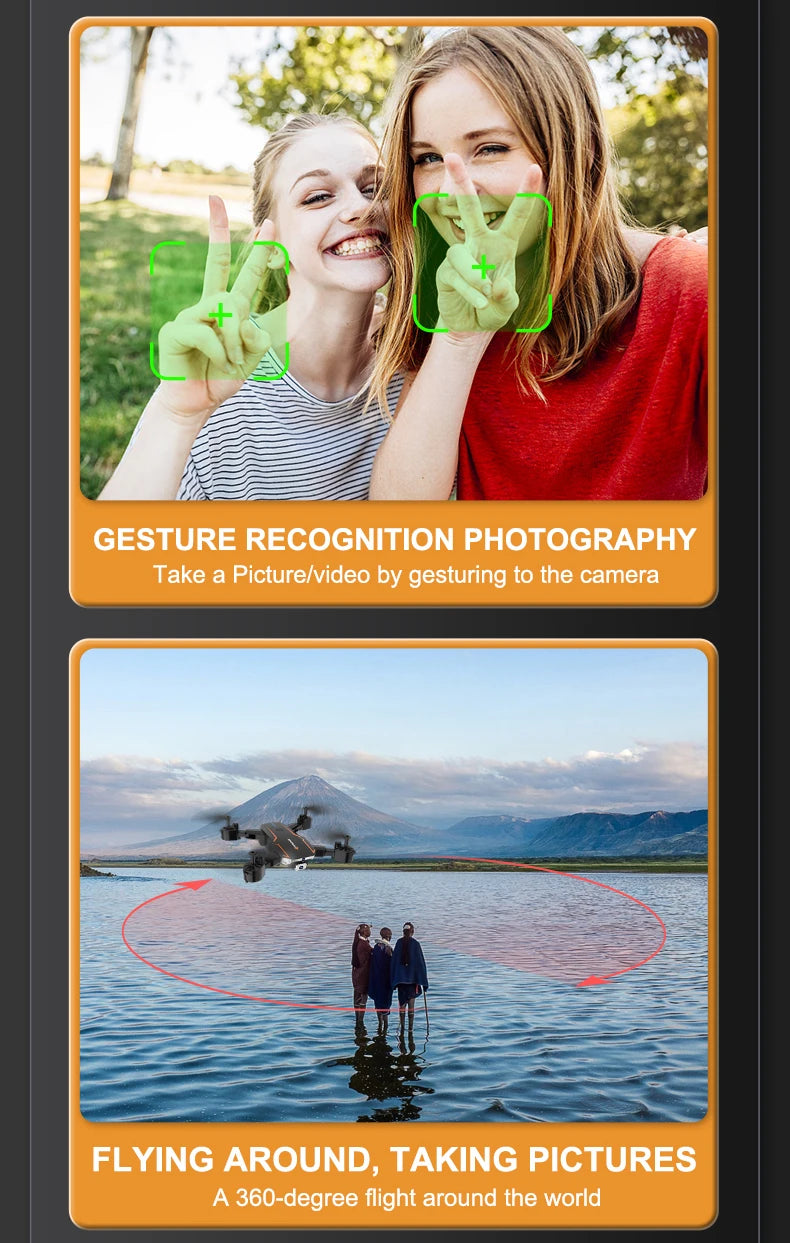 R2S Drone, gesture recognition photography take a picturelvideo by gesturing to the