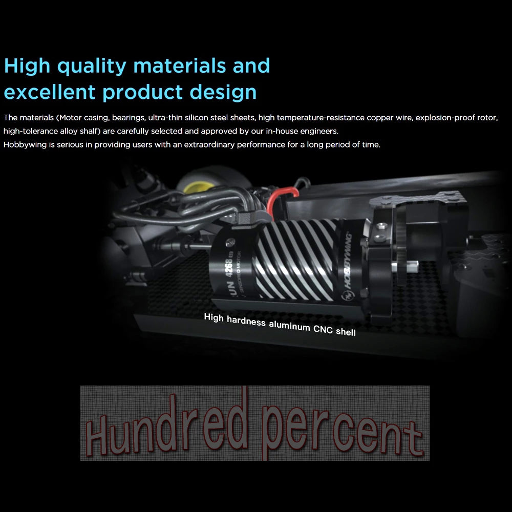 Hobbywing EZRUN MAX8 G2 3-6S Brushless Sensored 4278SD 2250KV/4268SD 3-4S 2500KV 2250kv Motor For 1/8 1/10 Truck Car 15 high-quality materials and excellent product design Hobbywing is serious in providing users with an extraordinary performance