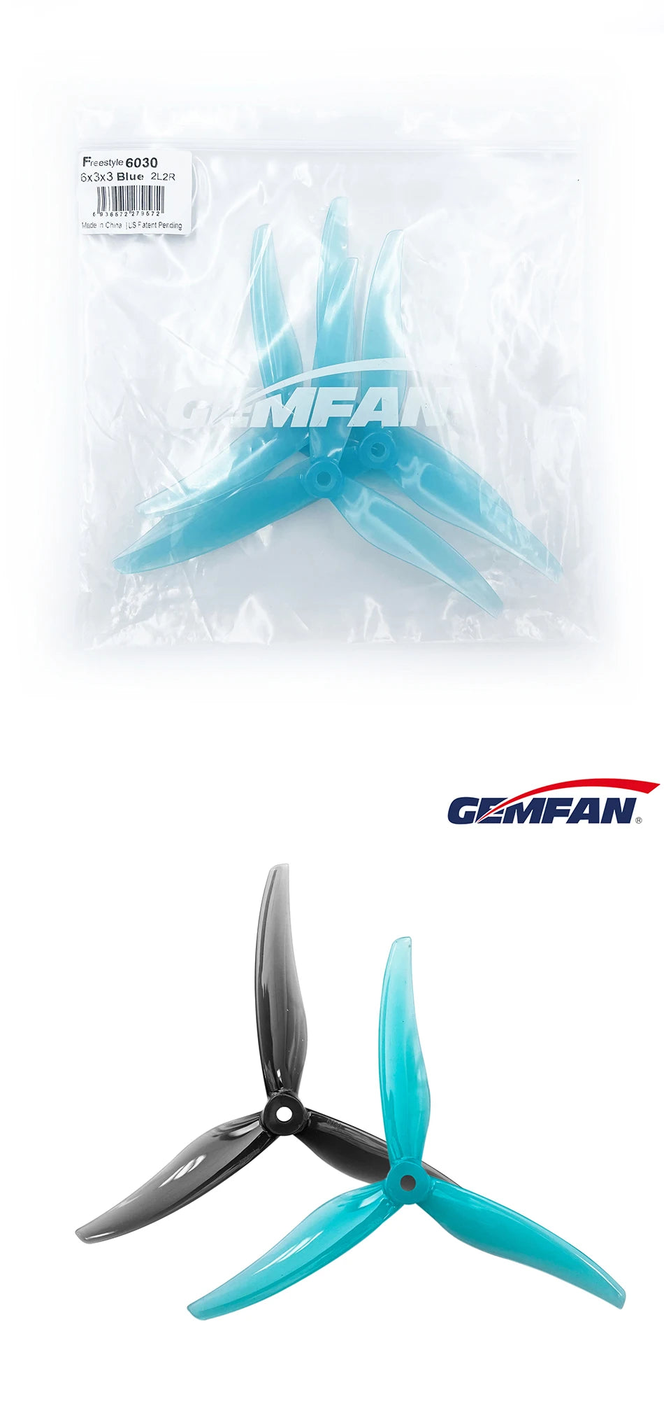 4/8/12 Pairs Gemfan Freestyle 6030 Propeller, "ade Chma Jeri Percin? MFAL GZMF