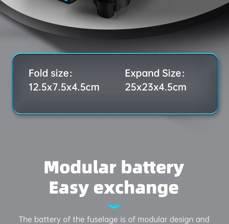X6 pro Drone, modular battery easy exchange the battery of the fuselage is of modular design