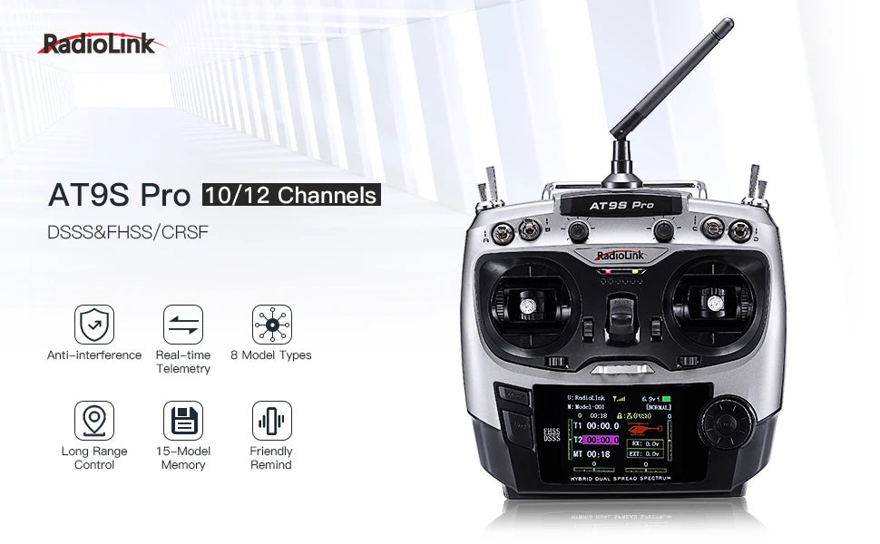 RadioLink AT9S PRO, @CAC I0d Long Range 15-Model Friendly C0;18 EII