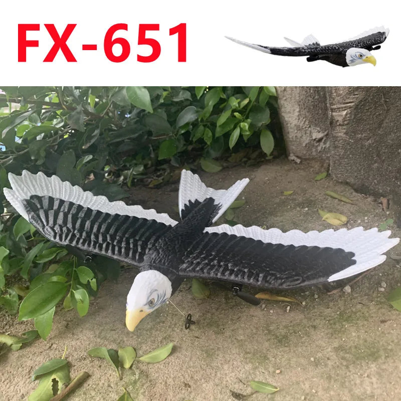 RC Plane Wingspan Eagle Bionic Aircraft Fighter Radio Control Remote Control Hobby Glider Airplane Foam Boys Toys for Children 17 FX-651 Material: EPP Wingspan: 405mm Length: