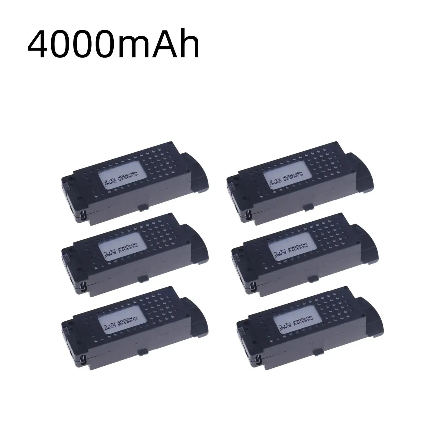 Q6 S6 G6 T6 K5 Drones Battery, Drones batteries with 4000mAh capacity and 3.7V voltage are introduced for Q6, S6, G6, T6, and K5 drones.