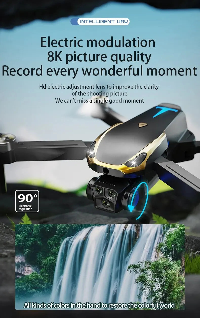 TESLA Drone, INTELLIGENT UAU Electric modulation 8K picture quality Record every wonderful moment 
