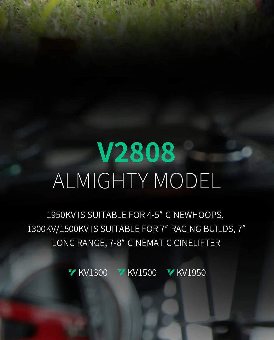 T-motor, V2808 ALMIGHTY MODEL 1950KV IS SUITABLE FOR 