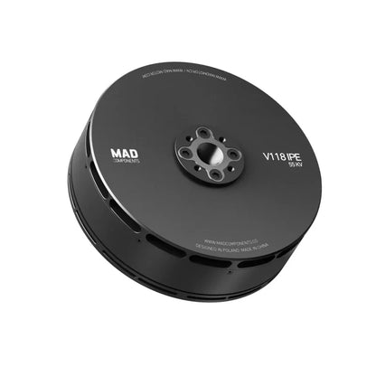 MAD V118 eVTOL UAV Drone Motor: powerful 24S brushless motor for heavy-lift quadcopters, hexacopters, and octocopters.