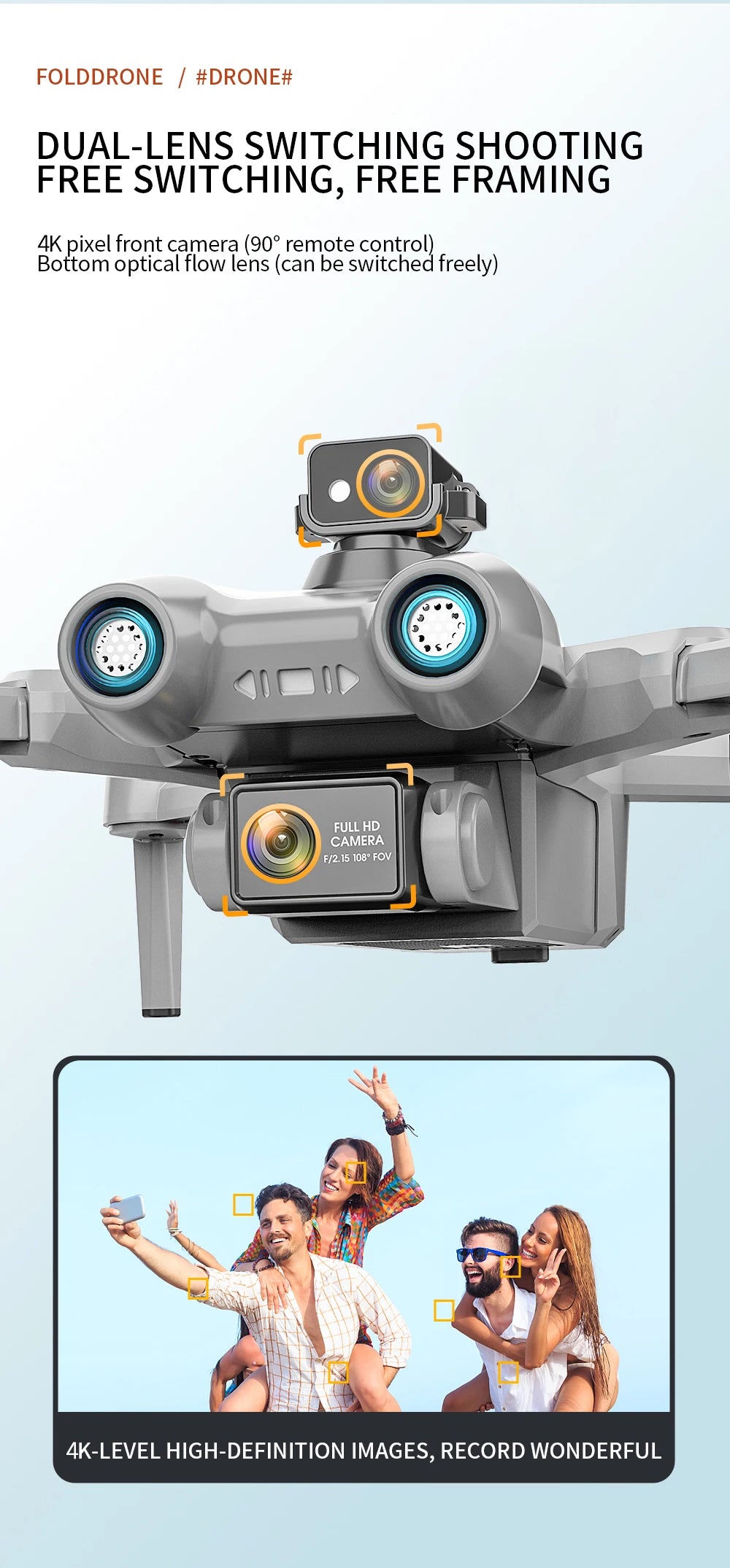 New AE6 / AE6 Max Drone - GPS 4K HD Professional Camera 5G FPV Visual Obstacle Avoidance Brushless Motor Quadcopter Drones RC Toys Professional Camera Drone 36 New AE6 / AE6 Max Drone, FOLDDRONE #DRONE# DUAL-LENS SWITCHING SHOO