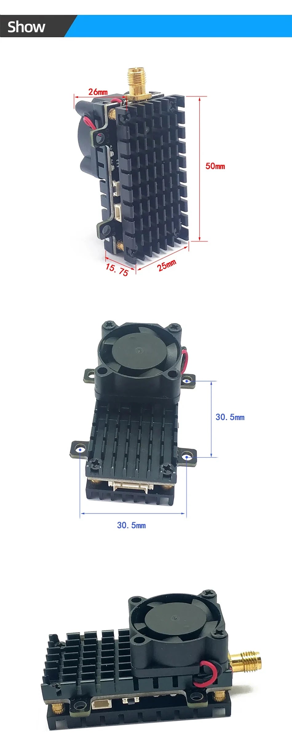 RXCRC 5.8GHz 1W/1.6W/2W FPV VTX, RXCRC Origin : Mainland China Material : Composite Material Recommend