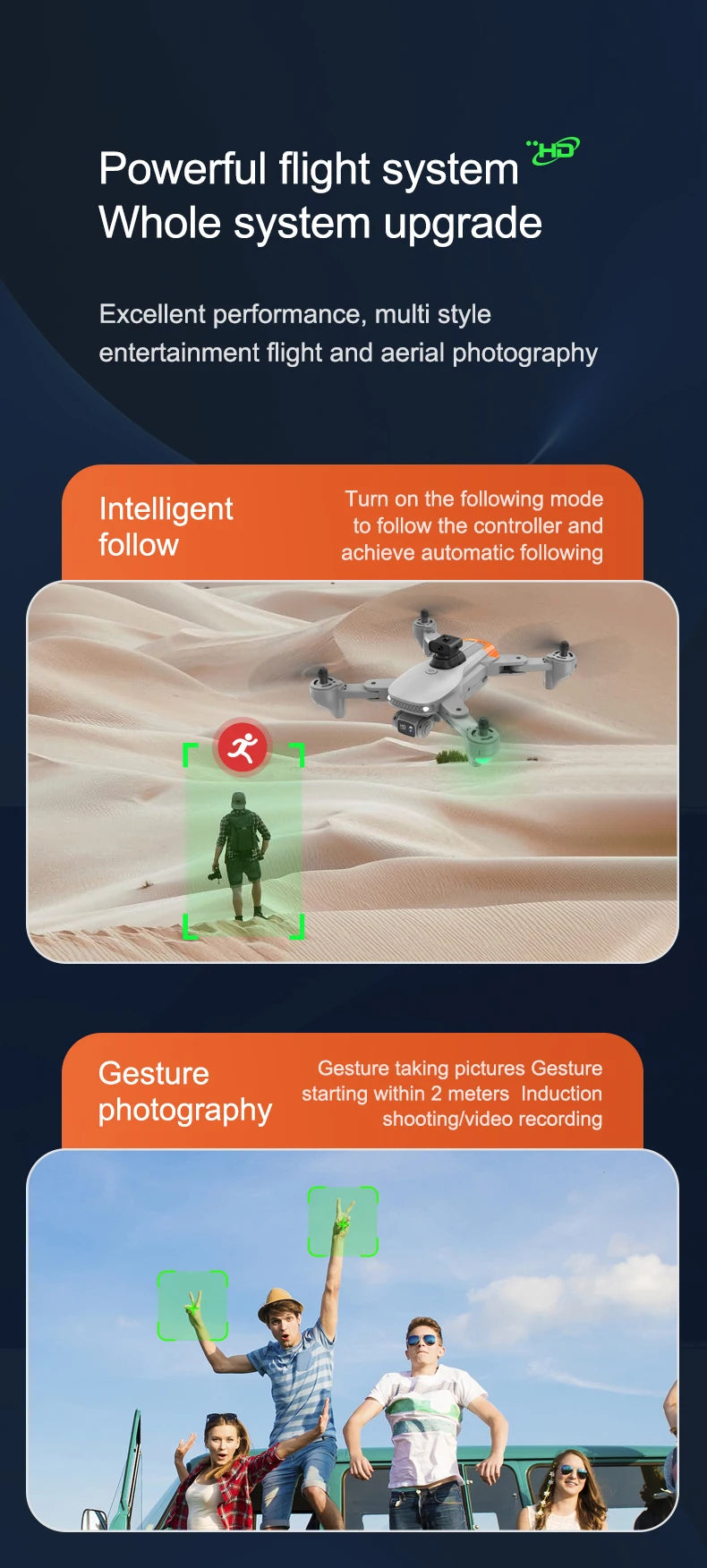 GD94 MAX Drone, Powerful flight system Whole system upgrade Excellent performance, multi style entertainment flight and aerial photography .