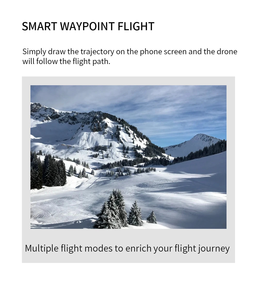 HJ40 Drone, SMART WAYPOINT FLIGHT Simply draw the trajectory on the phone screen and the