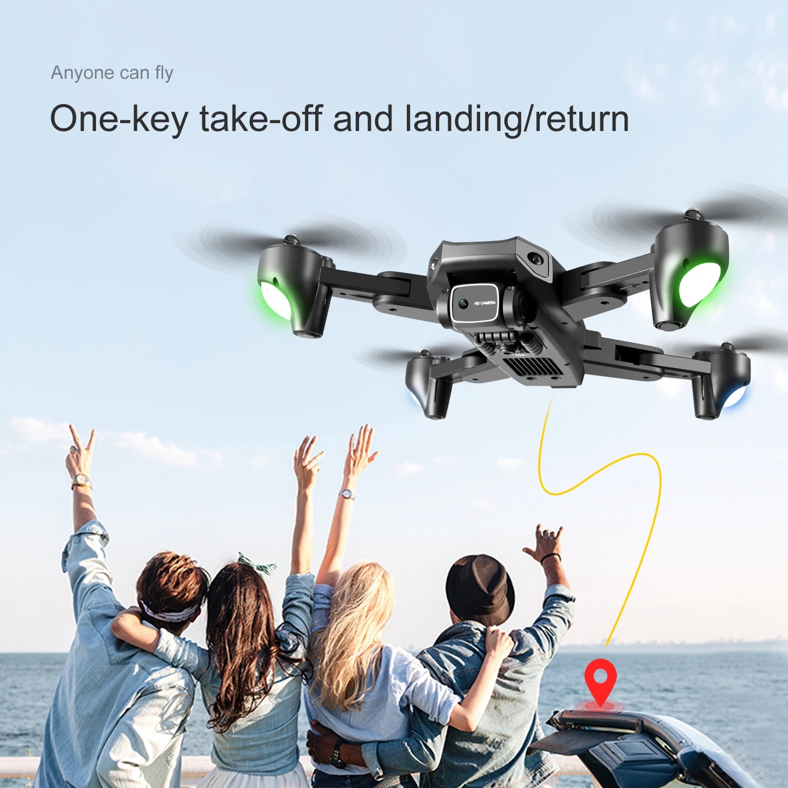 S93 Drone, anyone can fly one-key take-off and landinglreturn