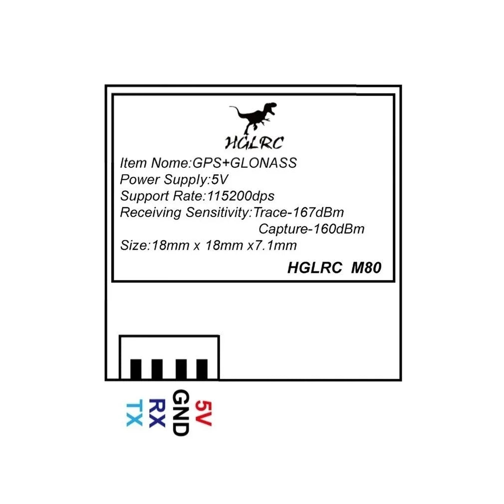 HGLRC-M80-GPS-Mini-GPS-Module-Supports-GPS-GLONASS-GALILEO-QZSS-SBAS-BDS-for-RC-Drone.jpg_Q90.jpg_.webp (3).jpg HGLRC M100 MINI GPS, YGLRC Item Nome:GPS+GLONASS Power Supply: