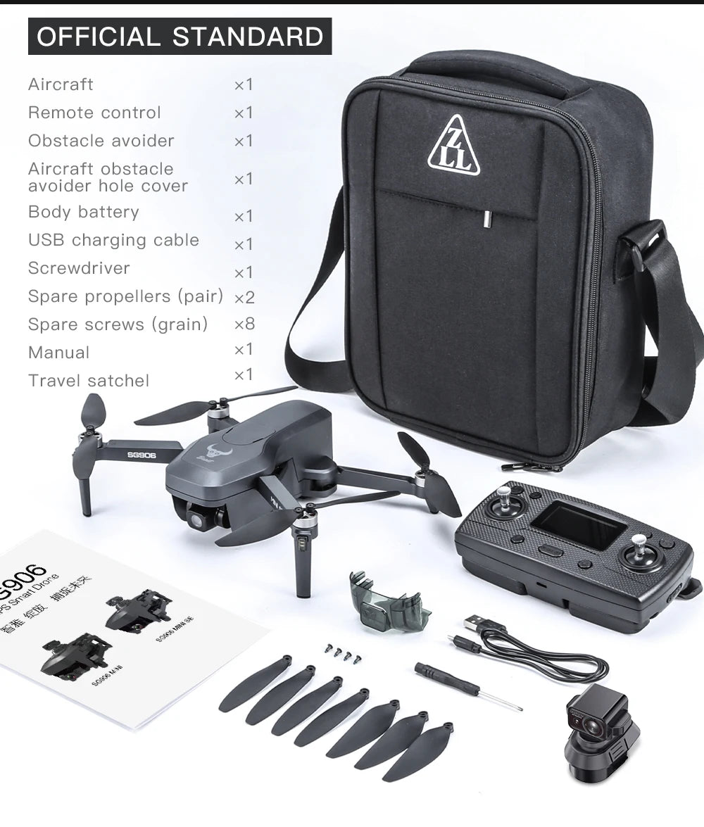 ZLL SG906 MINI SE Drone, x8 Travel satchel x1 3690B 3906 28r36