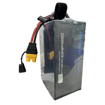 Herewin 14S 51.8V 16000mah 22000mAh 30000mAh 20C Li-Po Bateria de lítio com plugue AS150U para drone agrícola