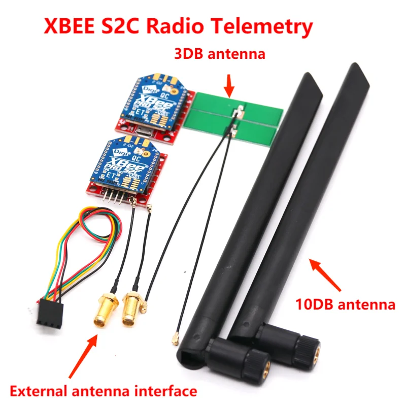 Pixhawk PX4 PIX 2.4.8 32 Bit Flight Controller, XBEE S2C Radio Telemetry 3DB antenna 1ODB antenna External antenna