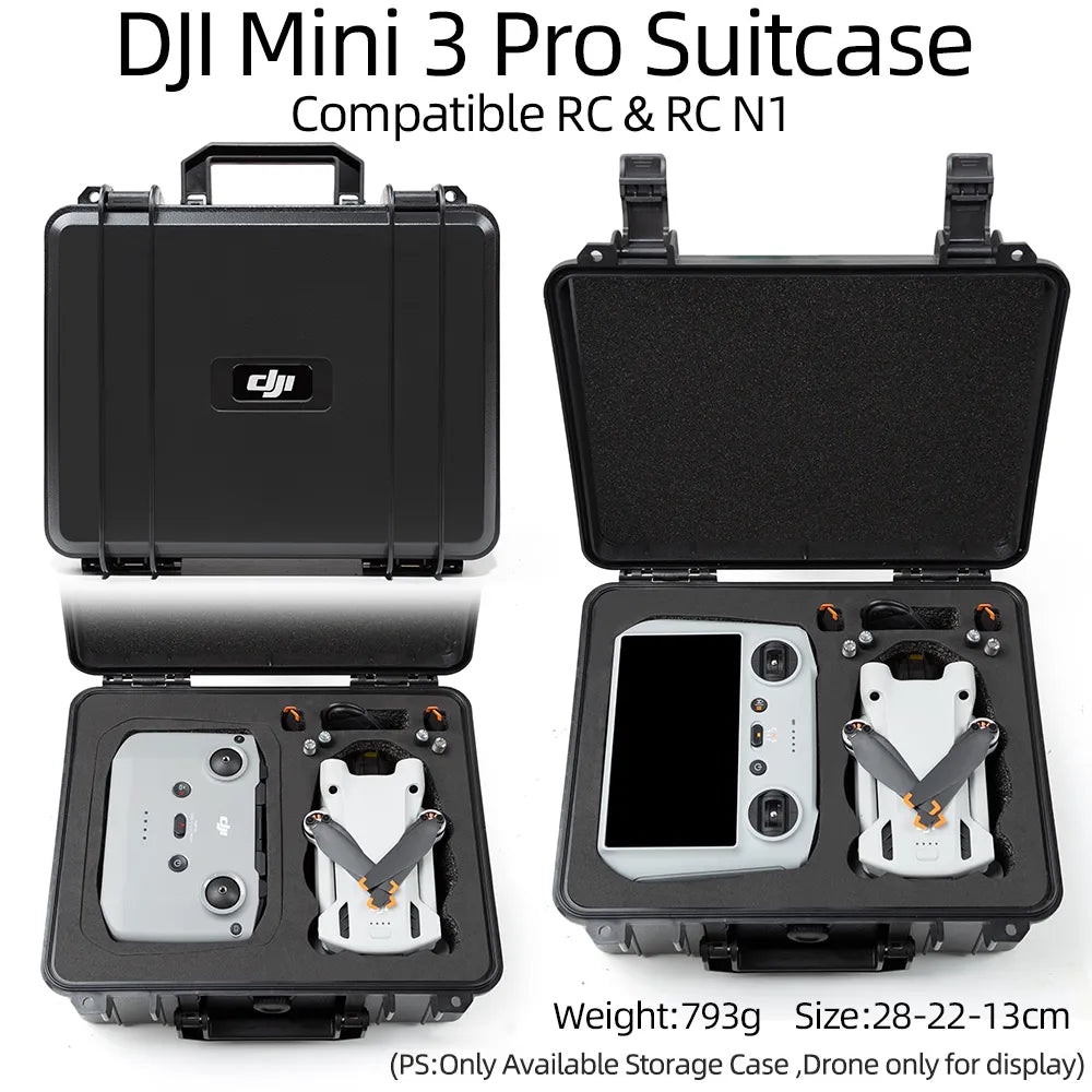DJI Mini 3 Pro Suitcase Compatible Rc & RC NI Weight: