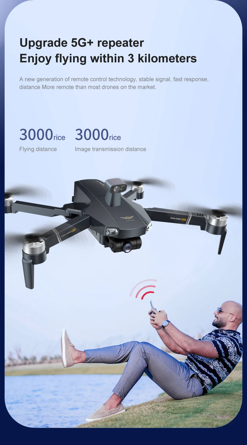 8819 Drone, new generation of remote control technology, stable signal, fast response, distance