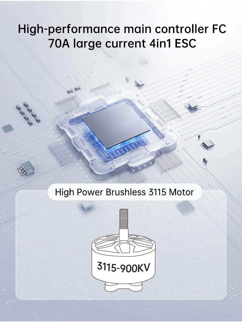 Sequre Bkli10 10Inch FPV, Sequre Bkli10 features high-performance components and brushless motors for robust performance.