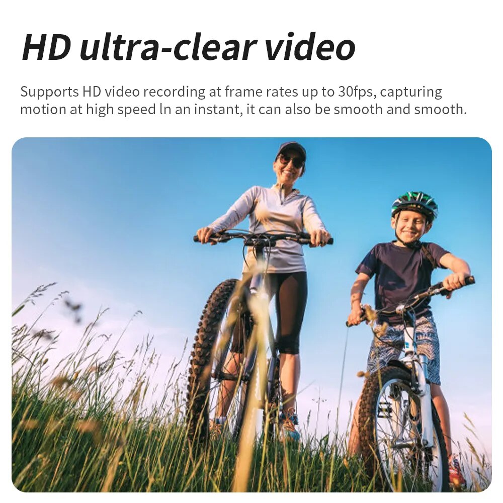 4K HD Pocket Action Camera, hd ultra-clear video captures motion at high speed in an instant .