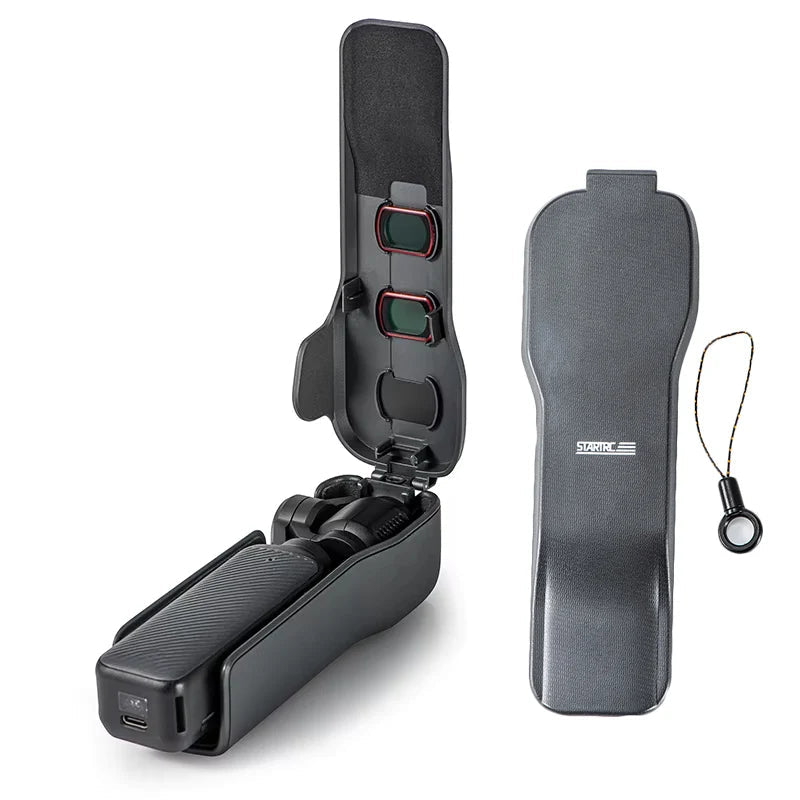 STARTRC STARTR Protective Case for DJI Osmo Pocket 3, Flip Cover with 3-Filter Storage, Anti-Drop Lens/Screen Protection