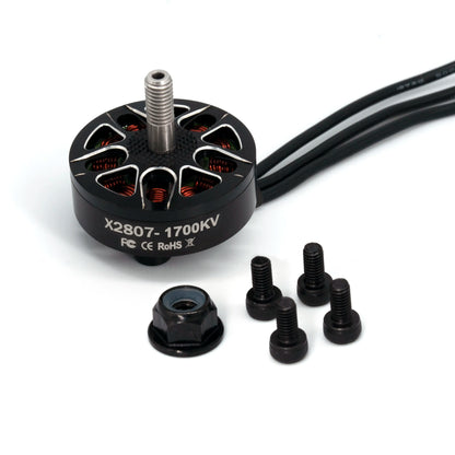 x2807 1300kv / 1500kv / 1700kv 브러시리스 모터 2-6 인치 7 인치 장거리 자유형 FPV 레이싱 드론