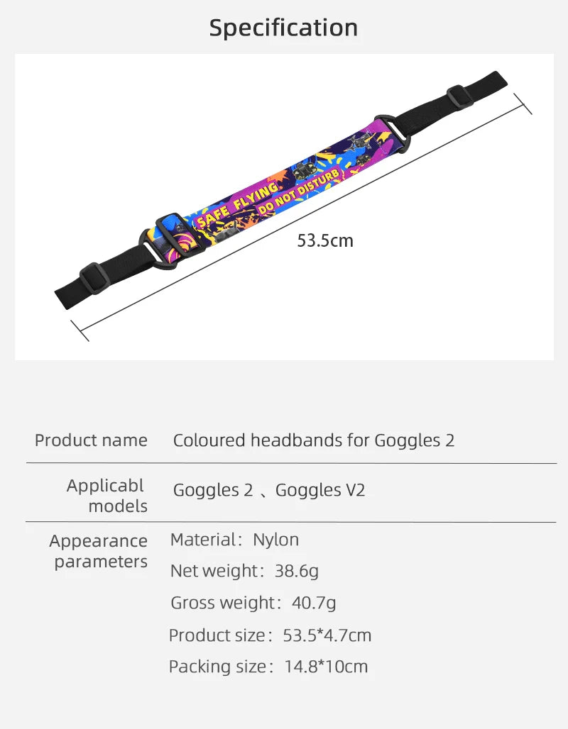 Eye Mask/Pad for DJI AVATA Goggles 2 - Silicone Protective Cover Case Face Plate Headband Replacement Drone Glasses Accessories 33 Eye Mask/Pad for DJI AVATA Goggles 2, Specification 'Do 3els 53.Scm Product name Coloured headband