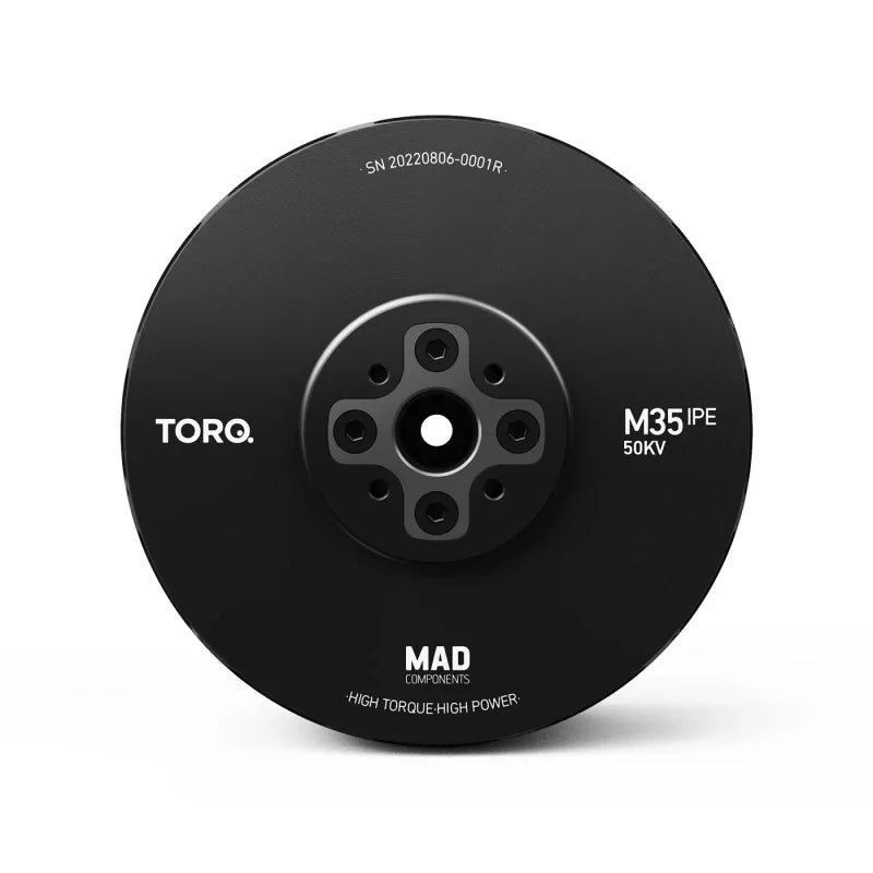 MAD TORQ M35 IPE Drone Motor, High-torque brushless motor for large-scale drones and paragliders with serial number 20220806.