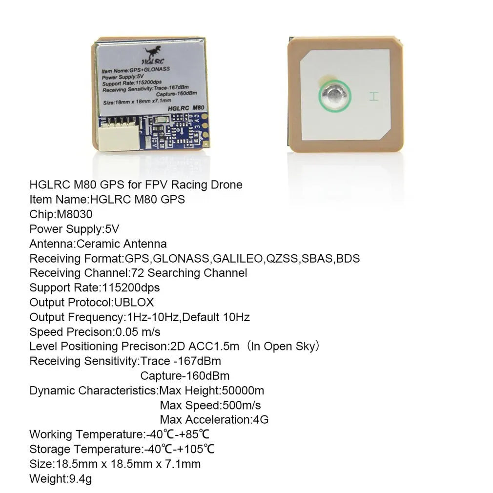 1/2PCS HGLRC M80 PRO /M80PRO GPS, HGLRC M8O GPS for FPV Racing Drone Item Name:H
