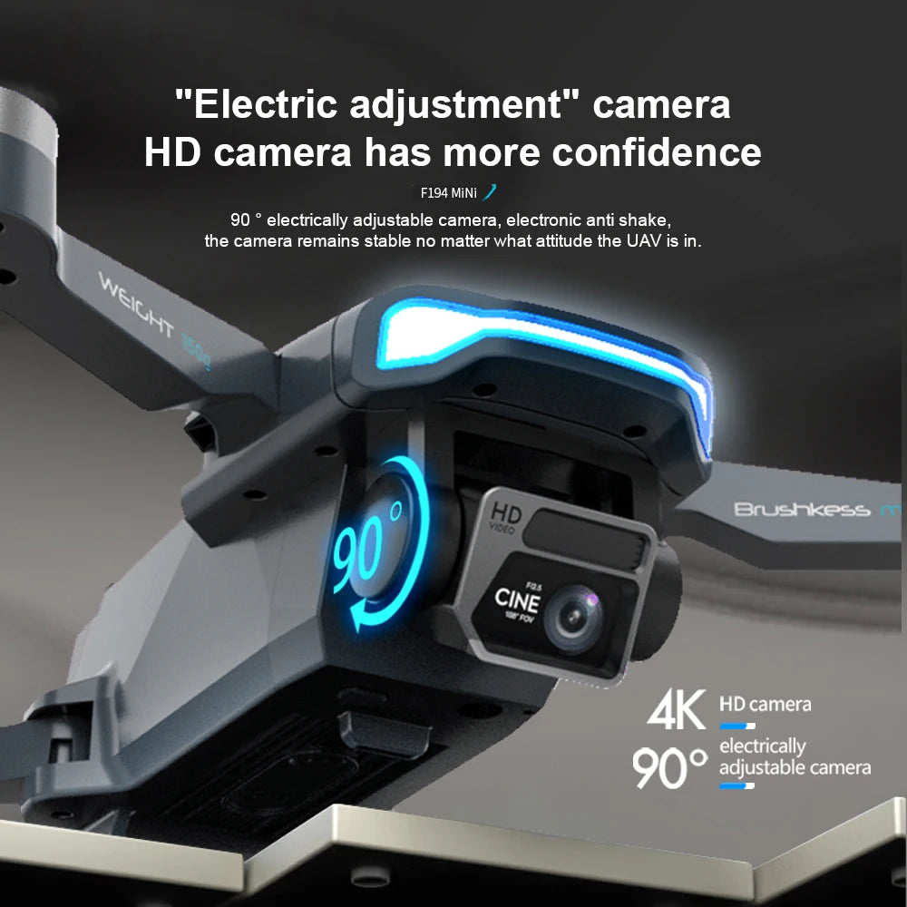 F194 GPS Drone, 'Electric adjustment' camera HD camera has more confidence F194 MiNi 90