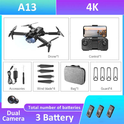 A13 Drone, A13 4K Drone"1 Control"1 Accessores Wind