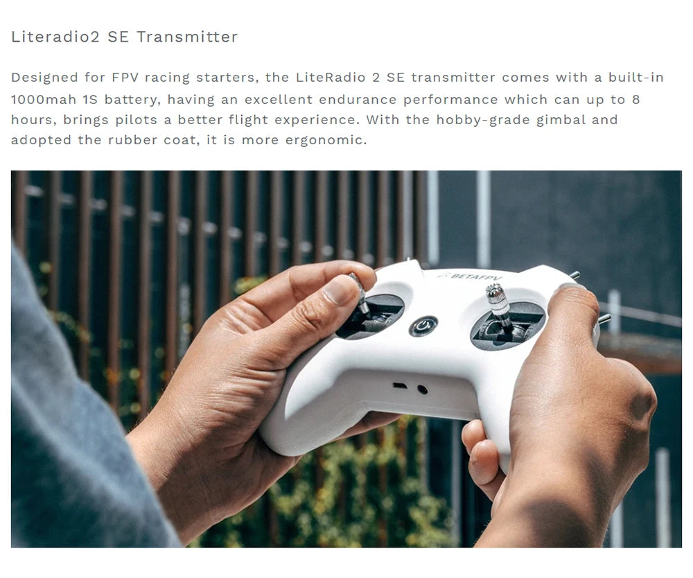 Cetus Pro/Cetus FPV Kit Indoor Racing Drone BNF/RTF Frsky D8 Lite Radio 2 SE Transmitter 5.8G 14DBI VR02 Goggles VTX Quadcopter 14 Literadio2 SE Transmitter is designed for FPV racing starters