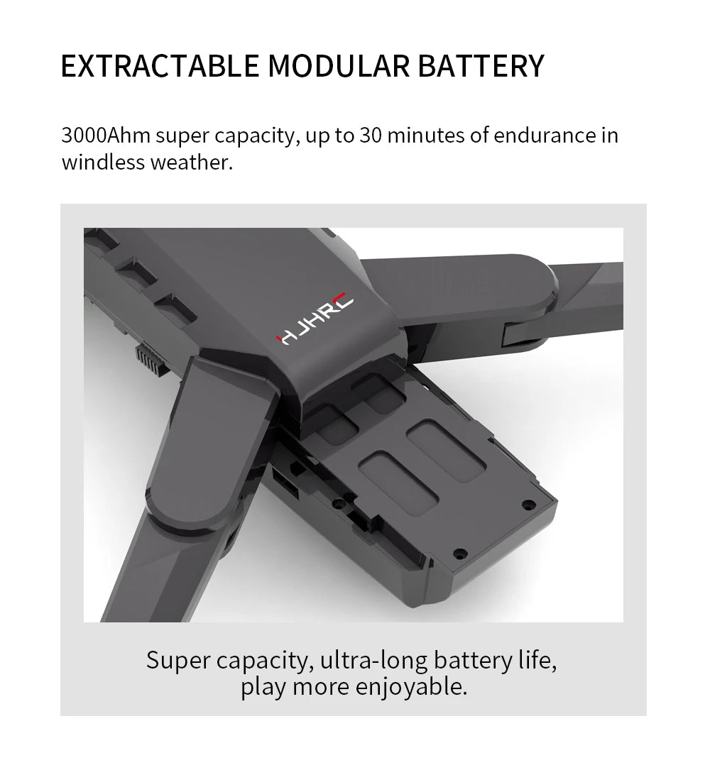 HJ40 Drone, 300OAhm super capacity, up to 30 minutes of endurance in windless weather .