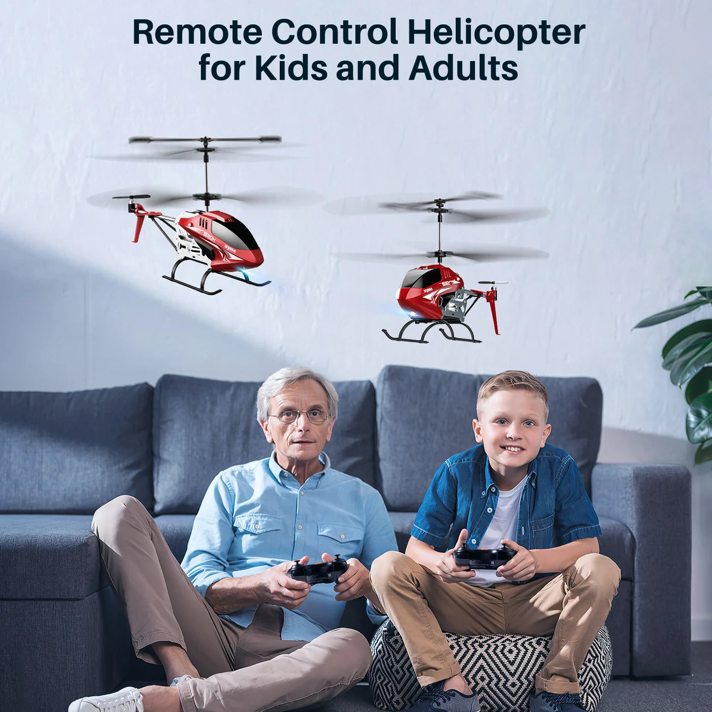 SYMA S50H RC Helicopter - Remote Control Aircraft Altitude Hold, One Key Take Off/Landing, Dual Protection System for Beginner 9 SYMA S50H RC Helicopter, Helicopters for Kids and Adults