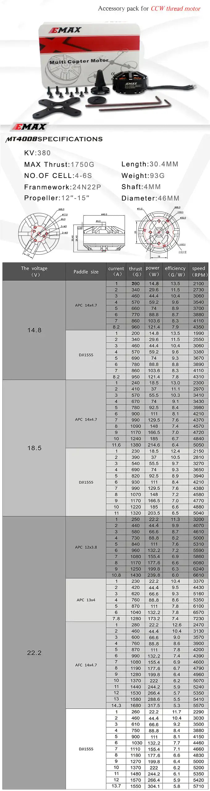 MT4008 380KV 470KV 600KV (CW CCW Thread) Brushless Motor For Multirotors 5 EMAX Toys is a brand name from Mainland china . EMA