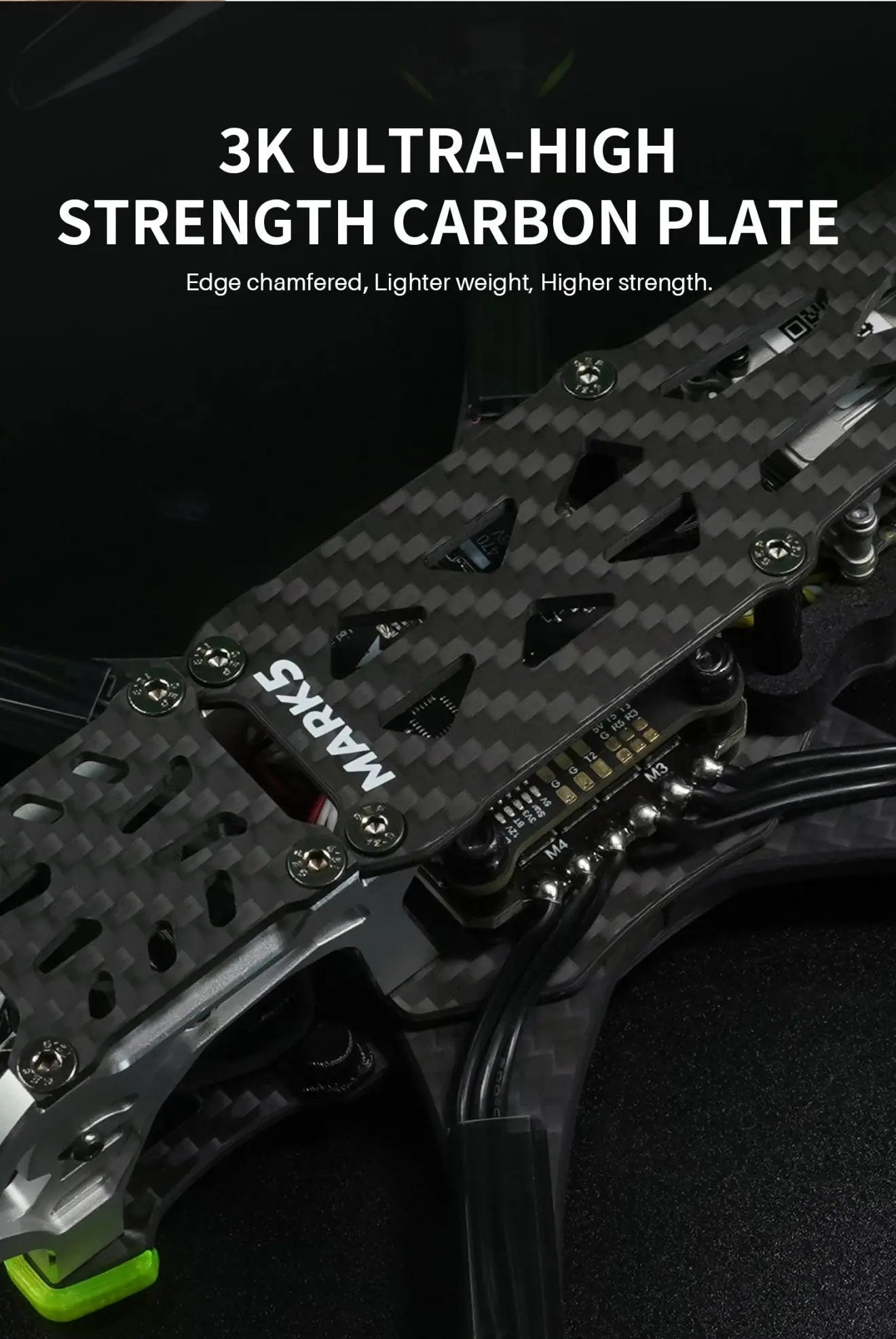 MARK5 HD AVATAR Freestyle FPV Drone - 4S/6S ELRS 2.4G 5Inch SPEEDX2 2107.5 Motor RC FPV Quadcopter LongRange Freestyle Drone 17 MARK5 HD AVATAR Freestyle FPV Drone, 3K ULTRA-HIGH STRENGTH CARBON PLATE Edge