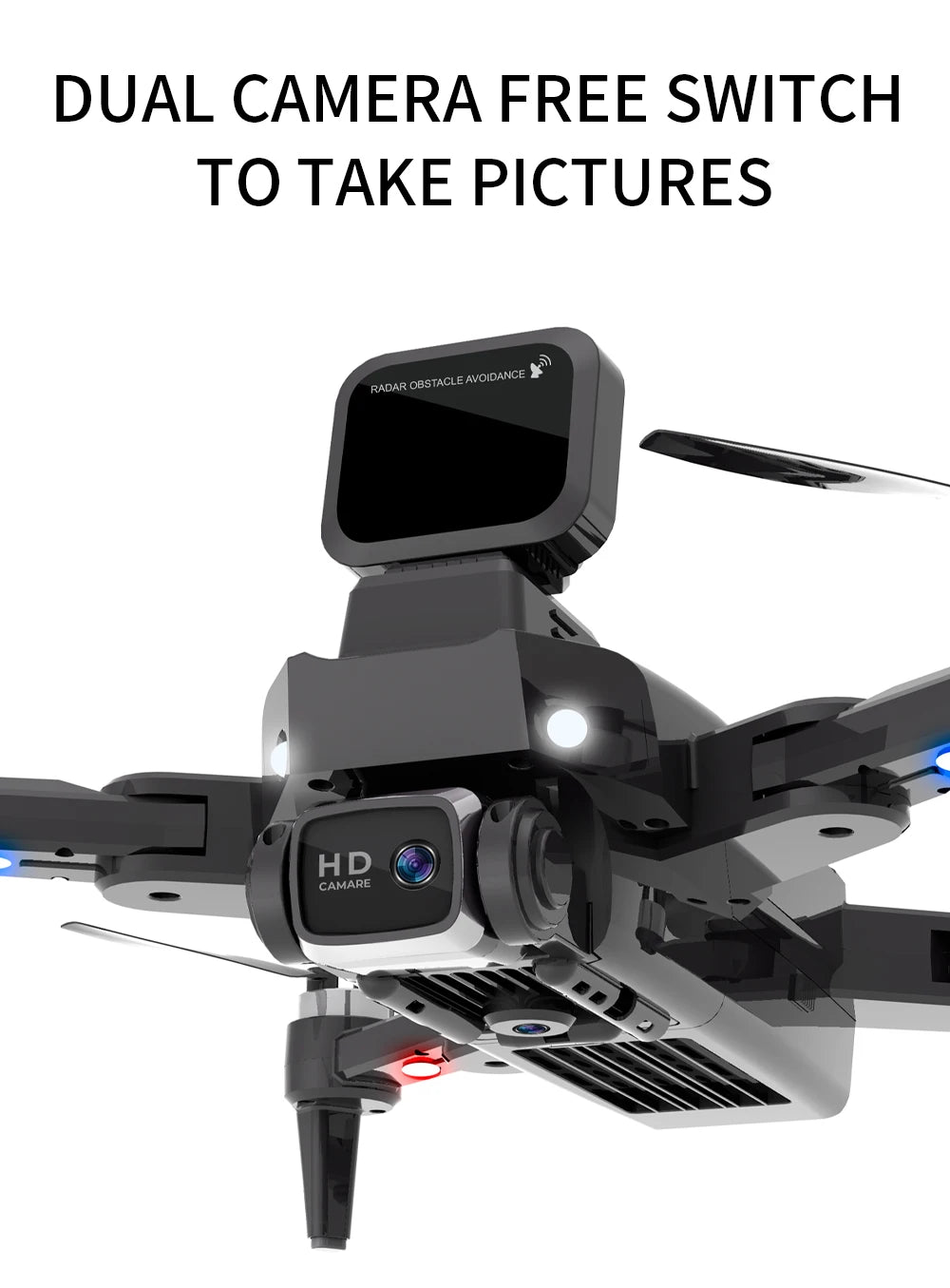 HJ40 Drone, DUAL CAMERA FREE SWITCH TO TAKE PICTURES RADAR